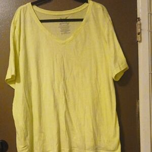 Faded Glory Yellow Graphic Tee